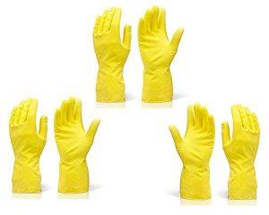 Reusable Rubber Cleaning Gloves Set